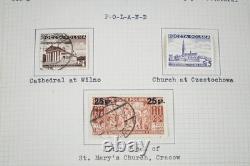 WORLDWIDE 1920s-1940s MINT & USED COLLECTION 400 STAMPS NEATLY WRITTEN UP ALBUM