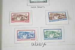 WORLDWIDE 1920s-1940s MINT & USED COLLECTION 400 STAMPS NEATLY WRITTEN UP ALBUM