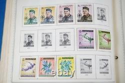 WORLDWIDE 1930s-1960s COLLECTION OF 4,500+ STAMPS MINT & USED IN MINKUS ALBUM