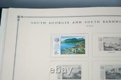 WORLDWIDE 1980s-1990s COLLECTION OF 1,550+ STAMPS MINT & USED IN SCOTT ALBUM