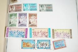 WORLDWIDE A-S 1970s COLLECTION OF 9,000+ STAMPS MINT & USED STORED IN ALBUM