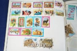 WORLDWIDE A-S 1970s COLLECTION OF 9,000+ STAMPS MINT & USED STORED IN ALBUM