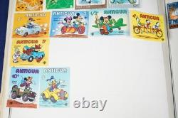 WORLDWIDE A-S 1970s COLLECTION OF 9,000+ STAMPS MINT & USED STORED IN ALBUM