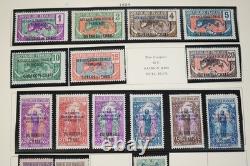 WORLDWIDE U-T 1910s-1970s COLLECTION OF 800+ STAMPS MINT & USED ON ALBUM PAGES