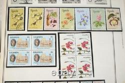 WORLDWIDE U-T 1910s-1970s COLLECTION OF 800+ STAMPS MINT & USED ON ALBUM PAGES