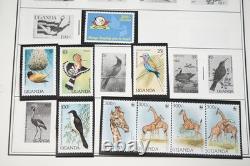 WORLDWIDE U-T 1910s-1970s COLLECTION OF 800+ STAMPS MINT & USED ON ALBUM PAGES