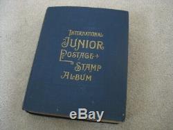 WORLDWIDE valuable stamp collection in 1935 Scott Junior album! 745 Pics