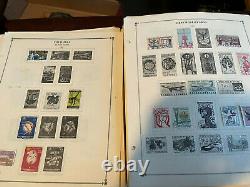 WW HUGE STACK ALBUM PAGES Lots of STAMPS REMAINDERS FROM MANY COLLECTIONS