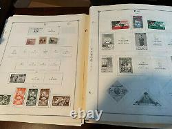 WW HUGE STACK ALBUM PAGES Lots of STAMPS REMAINDERS FROM MANY COLLECTIONS