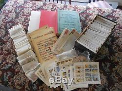 WW Stamp Collection 1860-1980s in Scottl album, 100's glassines 27 500++ stamps