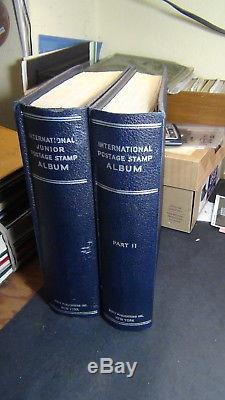 WW stamp collection in 2 Vol. Scott International albums to'44