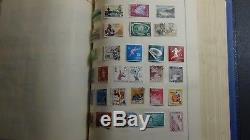 WW stamp collection in 3 Vol. Scott Int'l albums with est 5,500 scattered'54