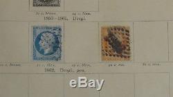 WW stamp collection in Samuel Buch album to 1887 or so with 493 stamps