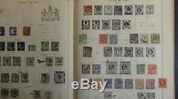 WW stamp collection in Scott Int'l album 1933 copyright with 2,200 stamps /worm