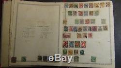 WW stamp collection in Zschieshe album to 1884 or so with 1,050 stamps