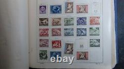 WW stamp collection in old Schaubek album with# 1,700 or so stamps Europe