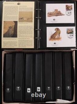 WWF Collection 1984-2013 in 7 Custom albums 52 MNH sets+ 208 First Day Covers