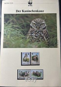 WWF Conservation Stamp Collection presented in Luxury Album 100 Stamps of FDC