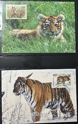 WWF Conservation Stamp Collection presented in Luxury Album 100 Stamps of FDC