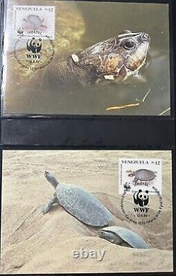 WWF Conservation Stamp Collection presented in Luxury Album 100 Stamps of FDC