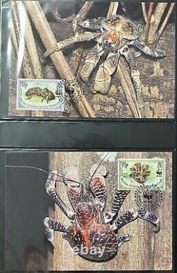 WWF Conservation Stamp Collection presented in Luxury Album 100 Stamps of FDC