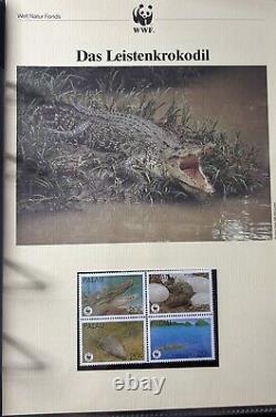 WWF Conservation Stamp Collection presented in Luxury Album 100 Stamps of FDC