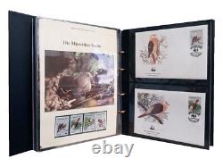 WWF World Wildlife Fund Animal Stamp Collection Vintage 1983 Album Black