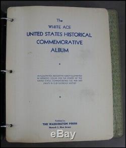 White Ace Historical Commemorative Album 1939-1957 USPS Stamp Collection 100 pgs