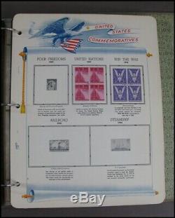 White Ace Historical Commemorative Album 1939-1957 USPS Stamp Collection 100 pgs