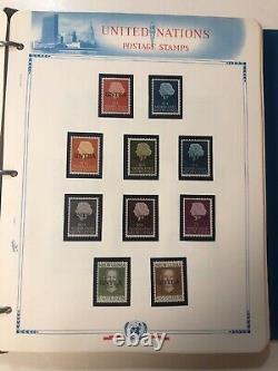White Ace UN United Nations Mint NH Stamp Collection Album High Face Value