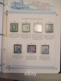 White Ace US Regular stamps album collection with binders (1847 2017)