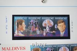 World 1963 Specialized Jfk Collection Album Of 85+ Stamps & 10+ Covers