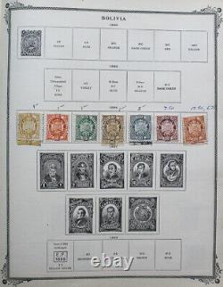World Antique Stamp Collection in 1908 Scott International Album