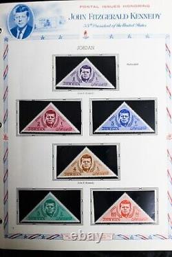 World John F Kennedy JFK MNH Stamp Collection in Specialized Album