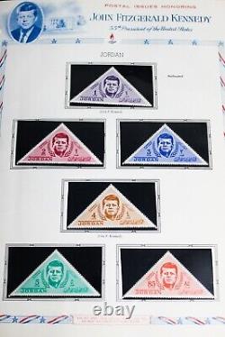 World John F Kennedy JFK MNH Stamp Collection in Specialized Album