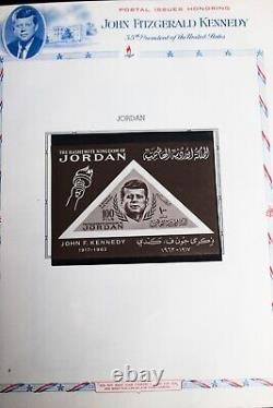 World John F Kennedy JFK MNH Stamp Collection in Specialized Album