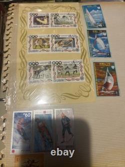 World Stamp Album Collection Vintage With Over 2000 Stamps 6 Albums 70s