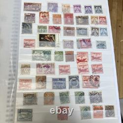 World Stamp Album- over 400 Vtg Stamps- USA/CZ/USSR/Europe etc. Philatelist LOOK
