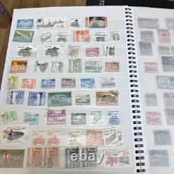 World Stamp Album- over 400 Vtg Stamps- USA/CZ/USSR/Europe etc. Philatelist LOOK