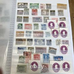 World Stamp Album- over 400 Vtg Stamps- USA/CZ/USSR/Europe etc. Philatelist LOOK