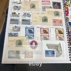 World Stamp Album- over 400 Vtg Stamps- USA/CZ/USSR/Europe etc. Philatelist LOOK