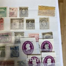 World Stamp Album- over 400 Vtg Stamps- USA/CZ/USSR/Europe etc. Philatelist LOOK