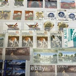 World Stamp Album- over 400 Vtg Stamps- USA/CZ/USSR/Europe etc. Philatelist LOOK