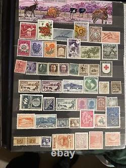 World Stamp Collection In Album-all Mint-most Nh/og-over 500 Stamps-16 Full Page