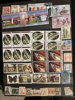 World Stamp Collection In Album-all Mint-most Nh/og-over 500 Stamps-16 Full Page