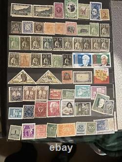 World Stamp Collection In Album-all Mint-most Nh/og-over 500 Stamps-16 Full Page