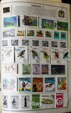 World Stamp Collection in Stuffed Giant Statesman Album 10,000+ Stamps