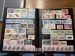 World Stamp Collection over 1,000 Stamps In Two Books Over 50 Countries