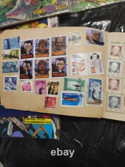 World/United States and Foreign Postage Stamp Album OLD AND NICE