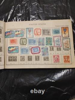 World/United States and Foreign Postage Stamp Album OLD AND NICE